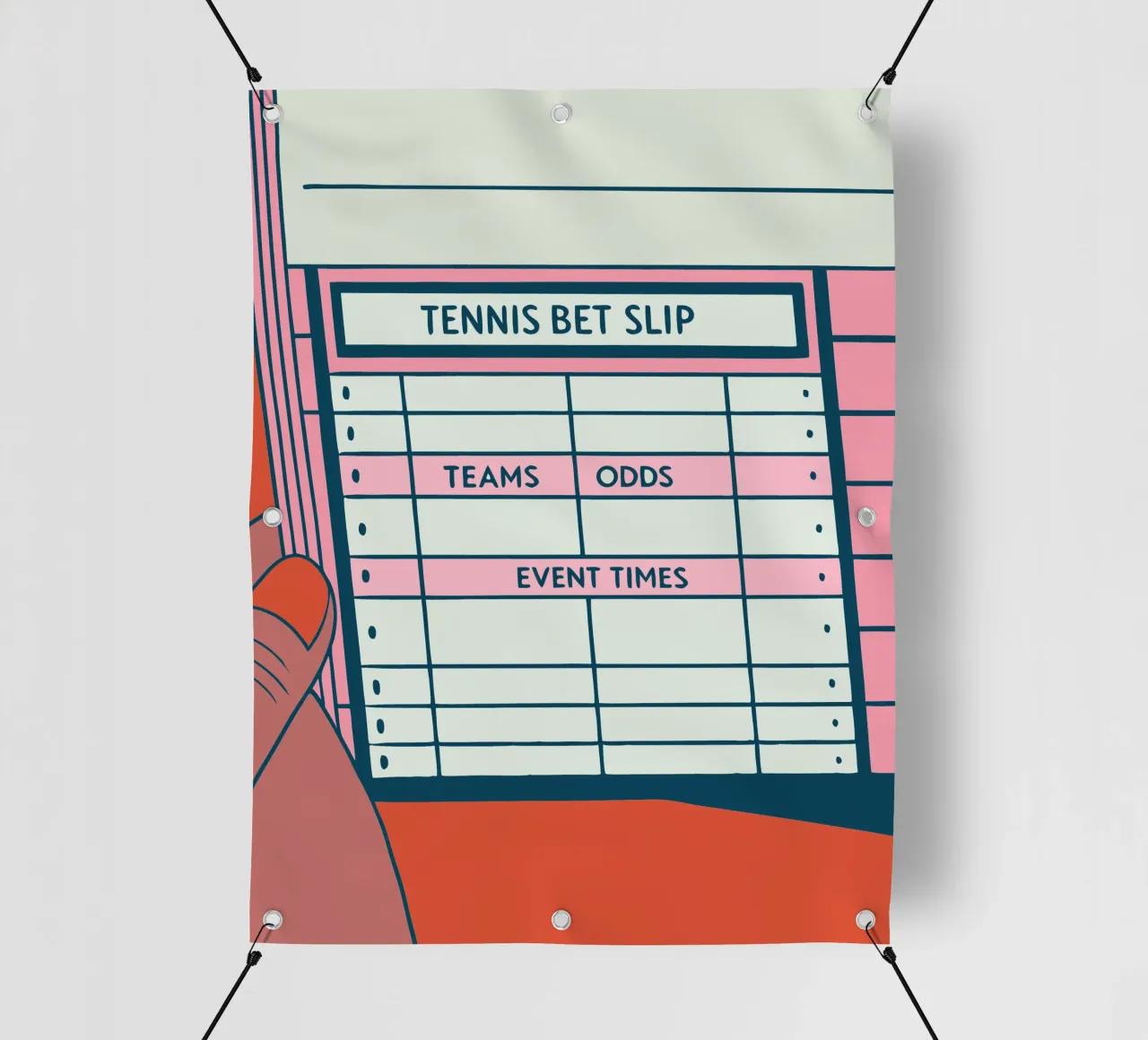 Scheda scommessa telo in pvc da SPORTS ONLY
