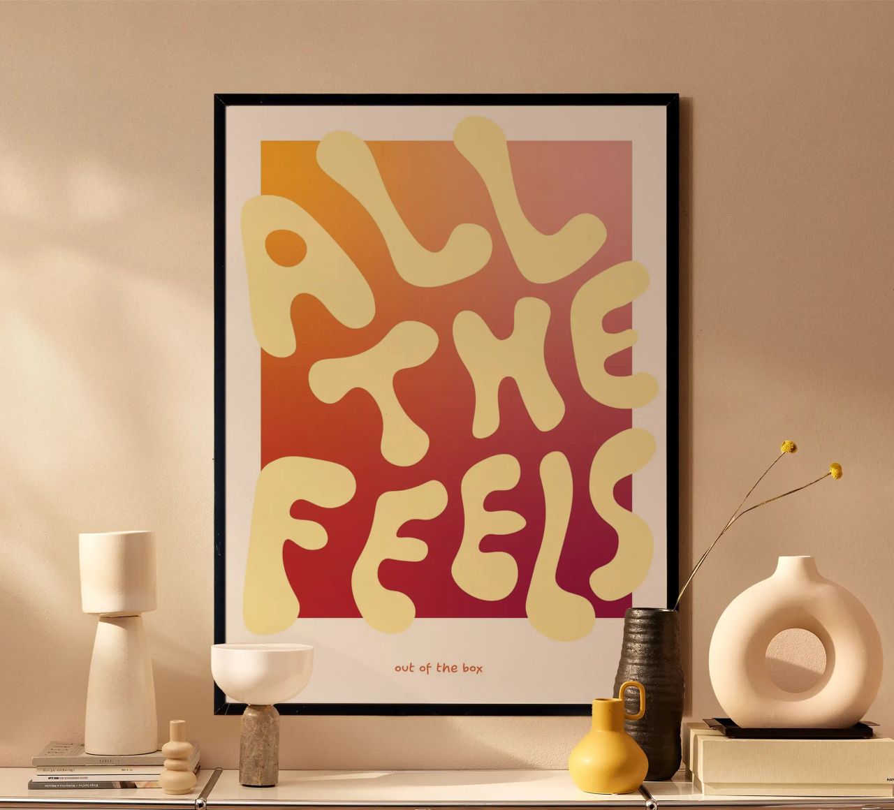 All the Feels – Creamy Peach Poster von Catarina Paula