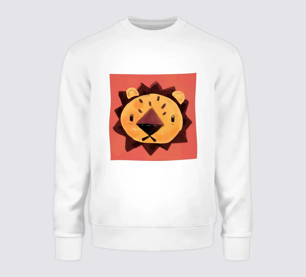 Kleine leeuw sweatshirt van Johannes Lott Illustration