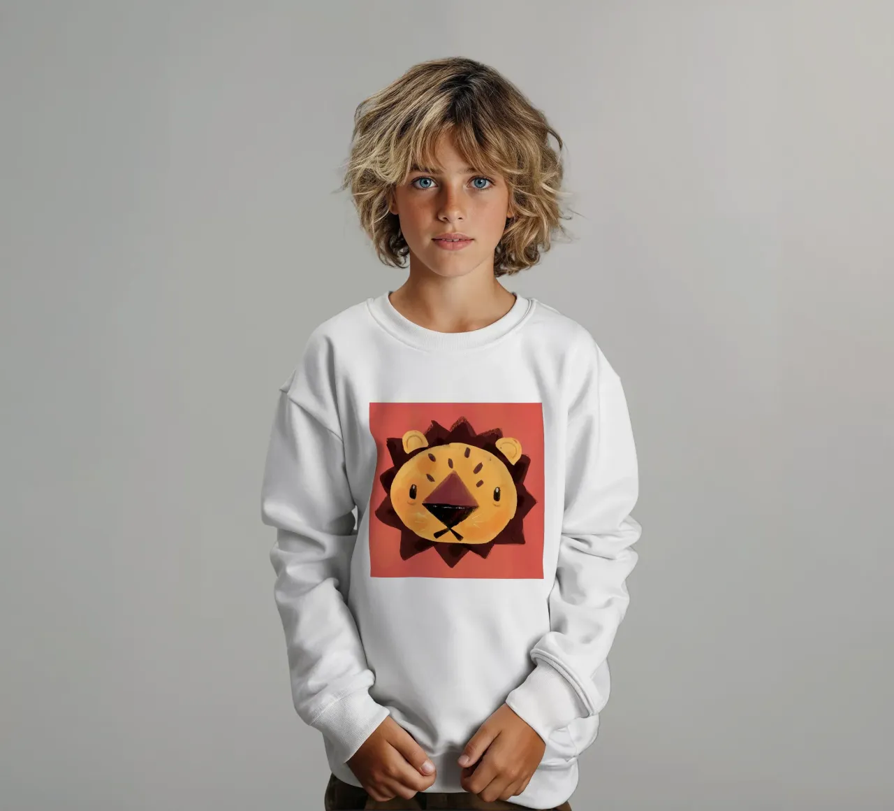Piccolo leone felpa bambino da Johannes Lott Illustration