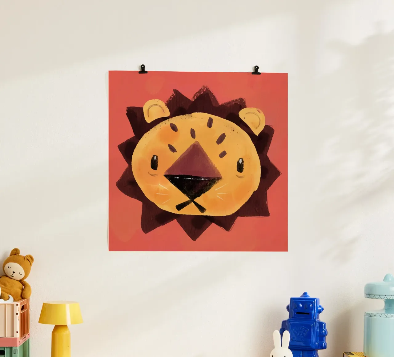 Piccolo leone poster da Johannes Lott Illustration