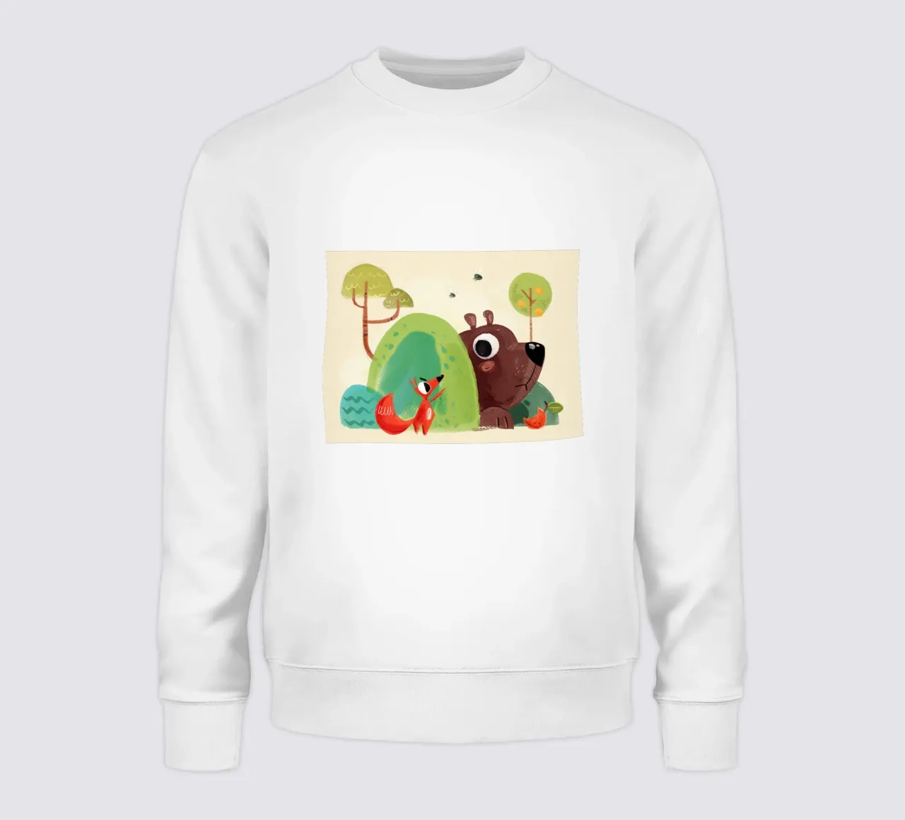 Volpe e orso felpa da Johannes Lott Illustration