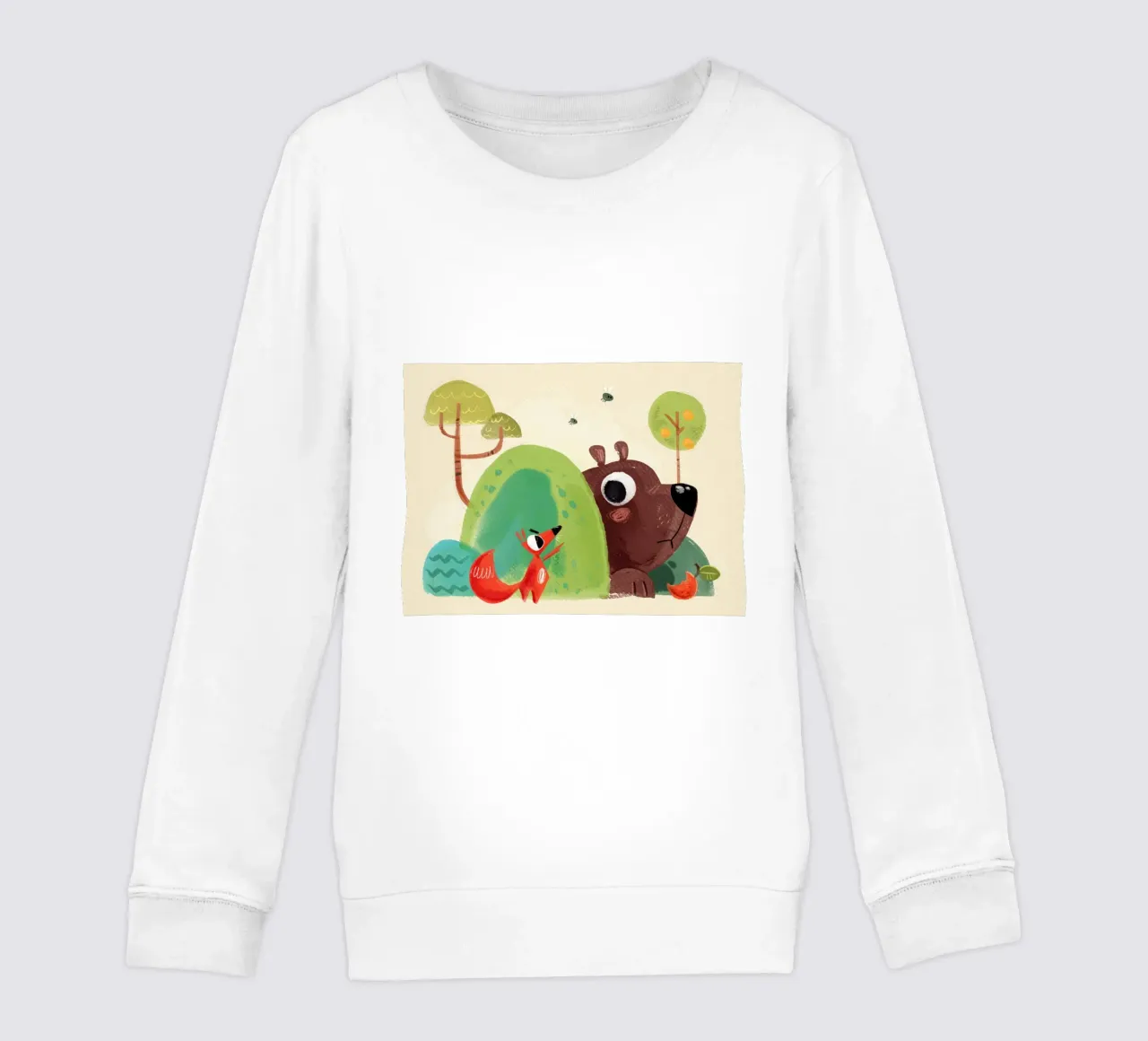 Volpe e orso felpa bambino da Johannes Lott Illustration