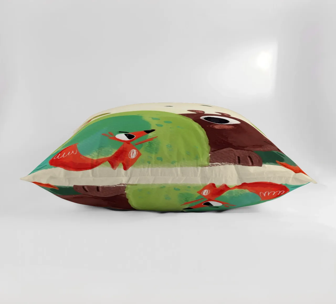 Volpe e orso cuscino da Johannes Lott Illustration
