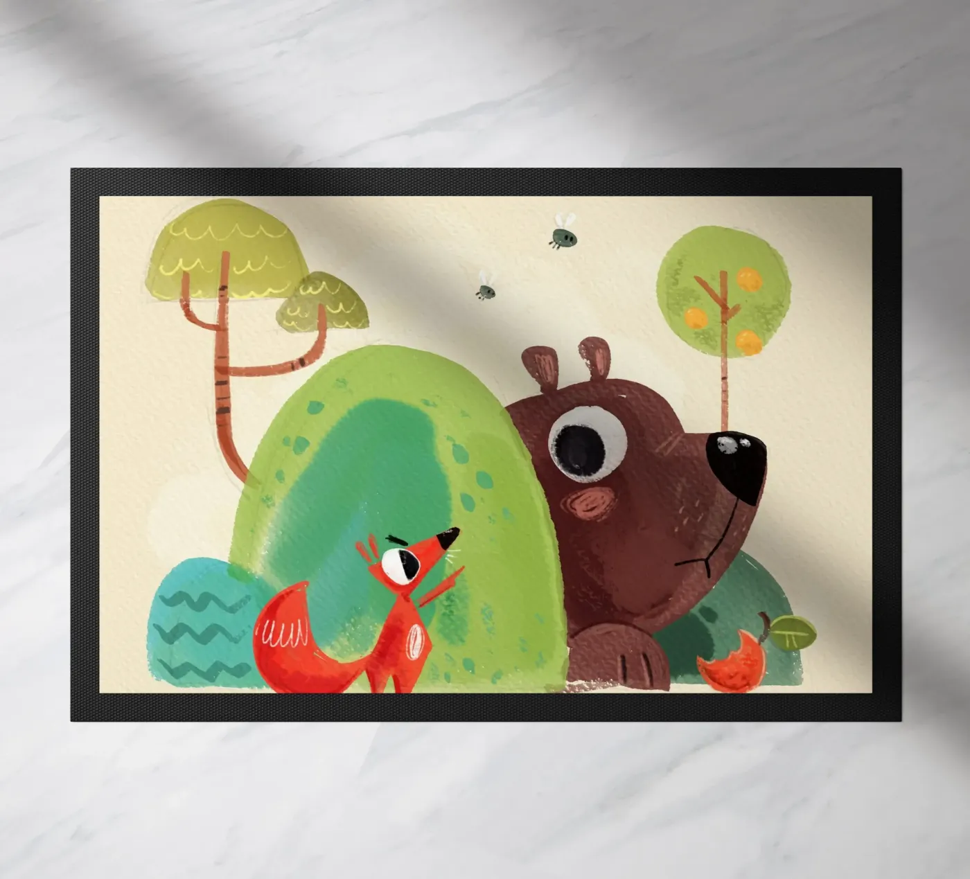 Volpe e orso zerbino da Johannes Lott Illustration