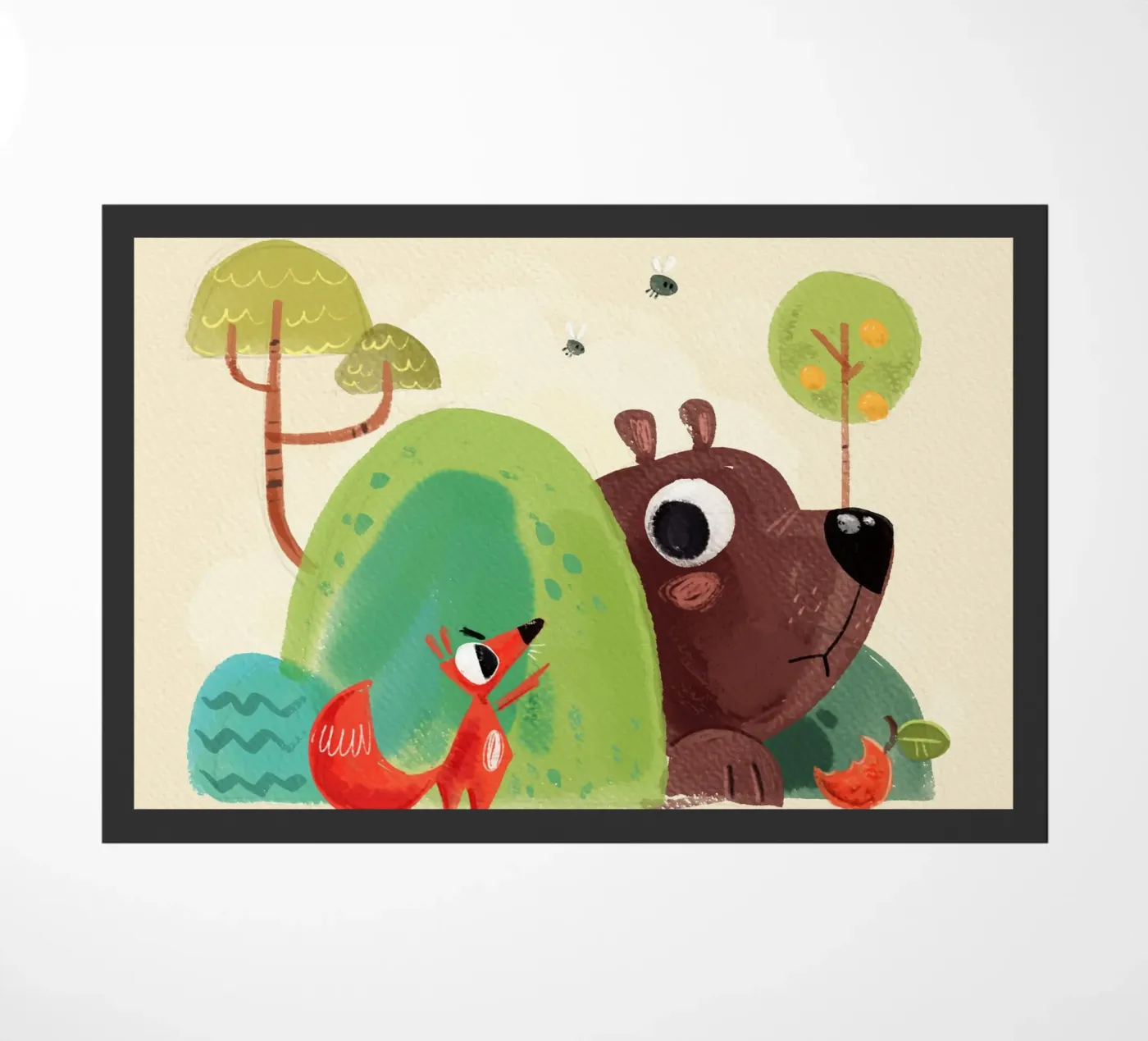 Volpe e orso zerbino da Johannes Lott Illustration