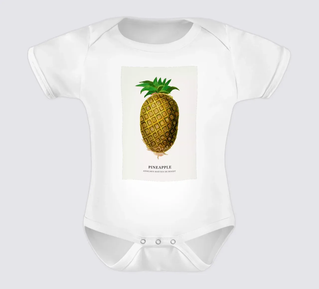 Anselmus Boëtius de Boodt - Pineapple body neonato maniche corte da Vintage by JUNIQE