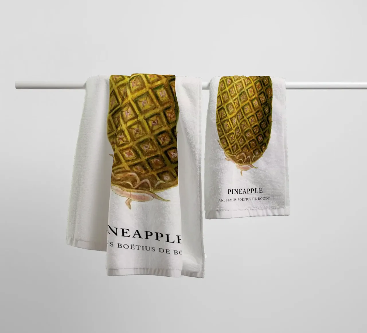Anselmus Boëtius de Boodt - Pineapple asciugamano da bagno da Vintage by JUNIQE