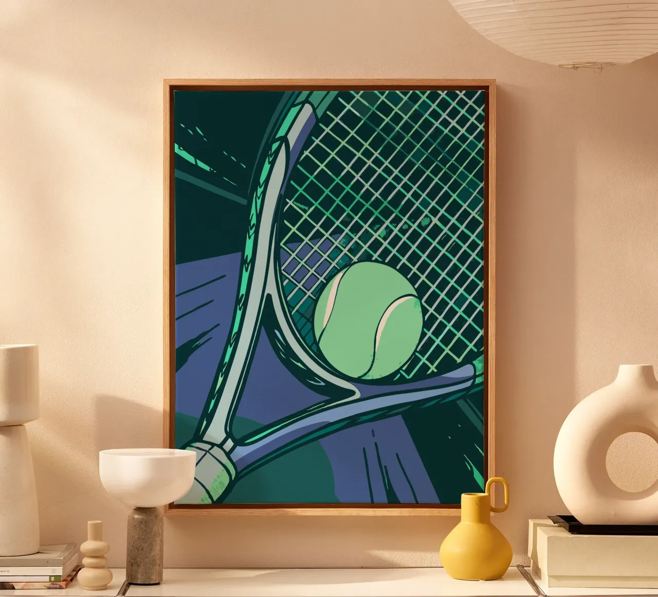 Racchetta da tennis tela con Cornice a cassetta da SPORTS ONLY