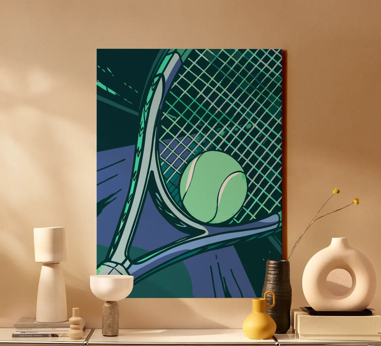 Racchetta da tennis tela con Cornice a cassetta da SPORTS ONLY