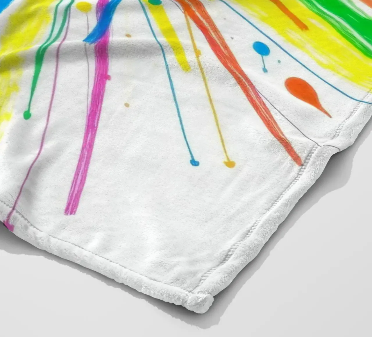 Kleurrijke explosie van verfspatten abstract ontwerp fleecedeken van DesignDoodle