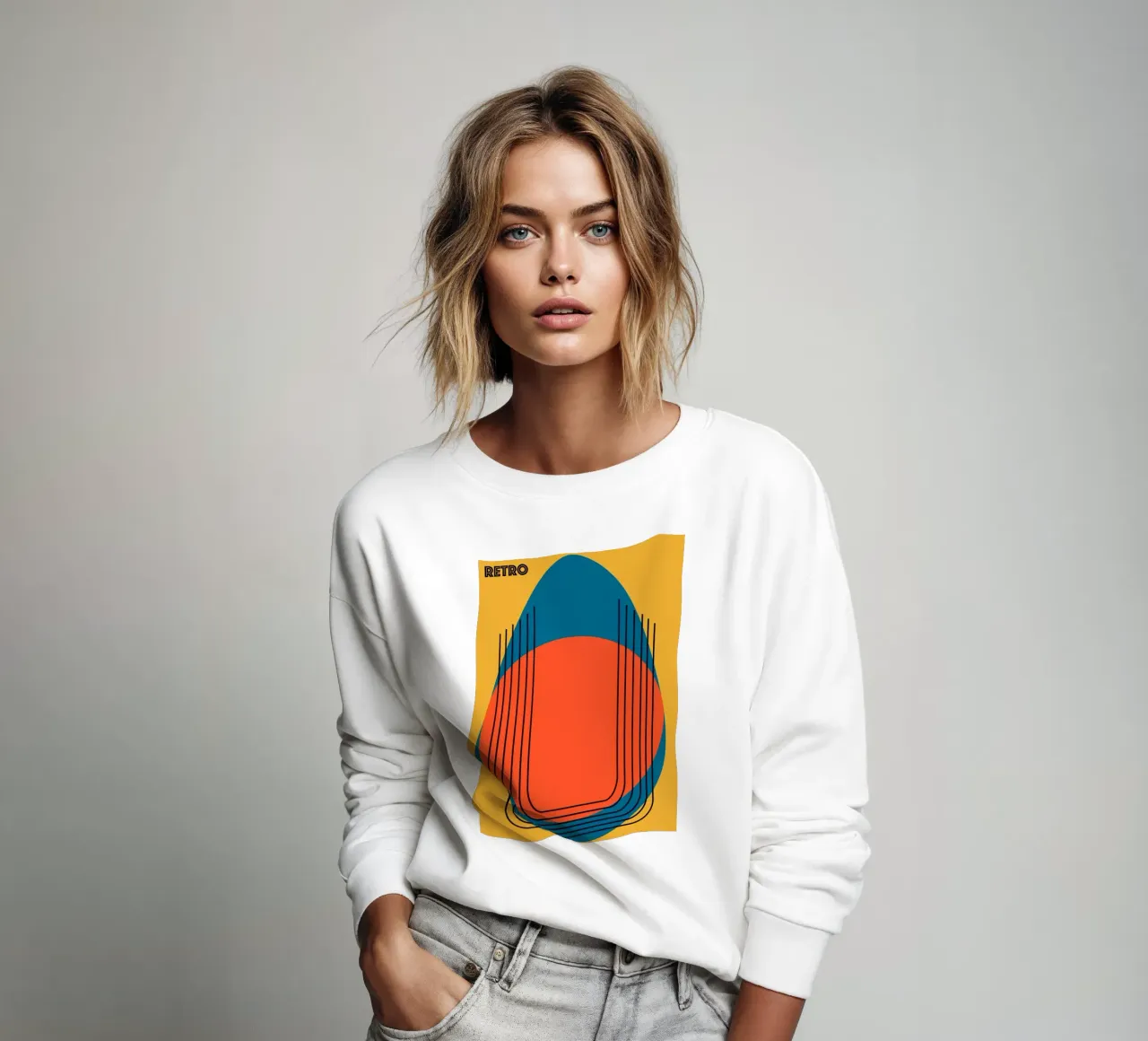 RETRO. Sweatshirt von FRICKE DESIGN