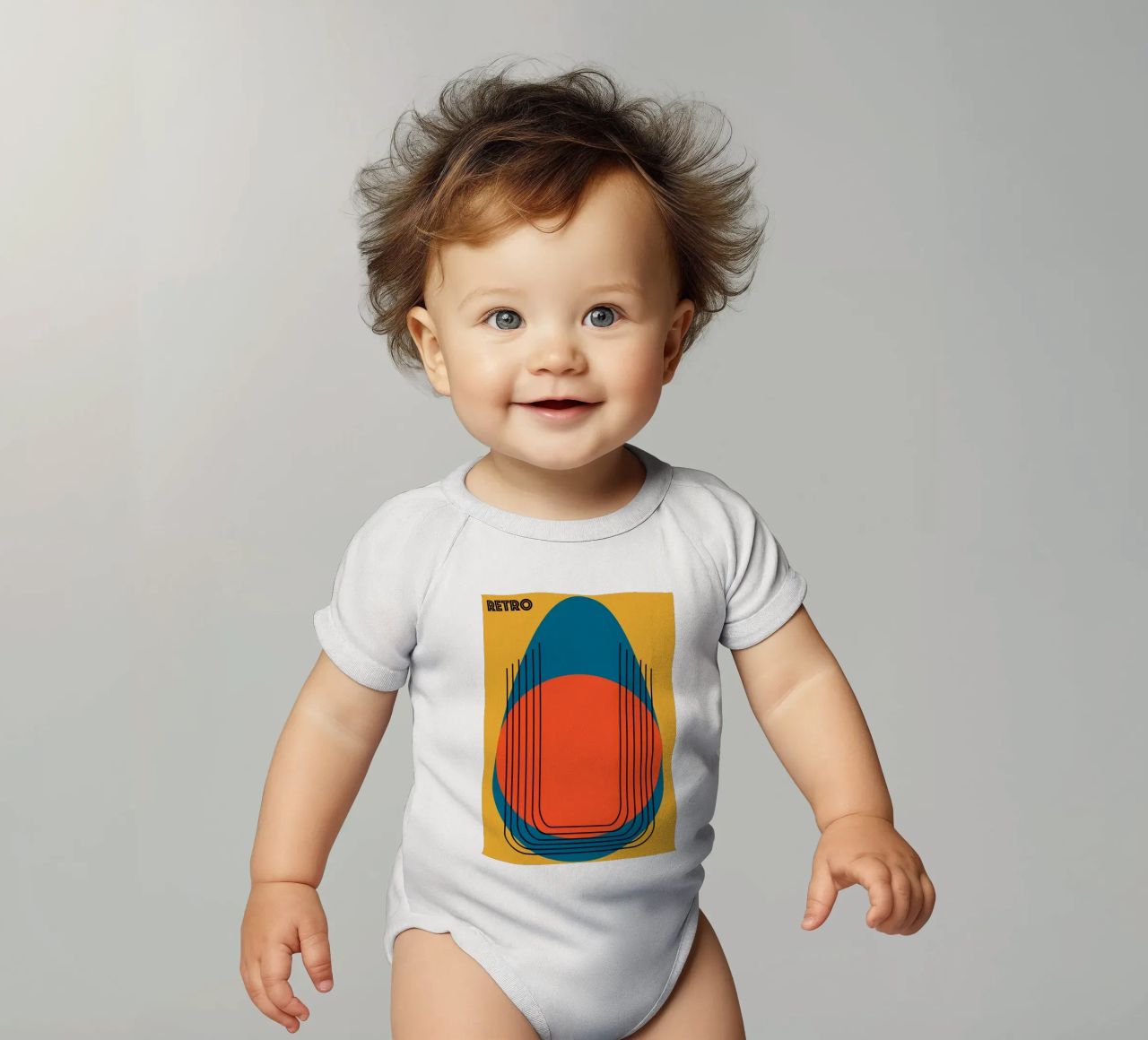 RETRO. body de bebé de FRICKE DESIGN