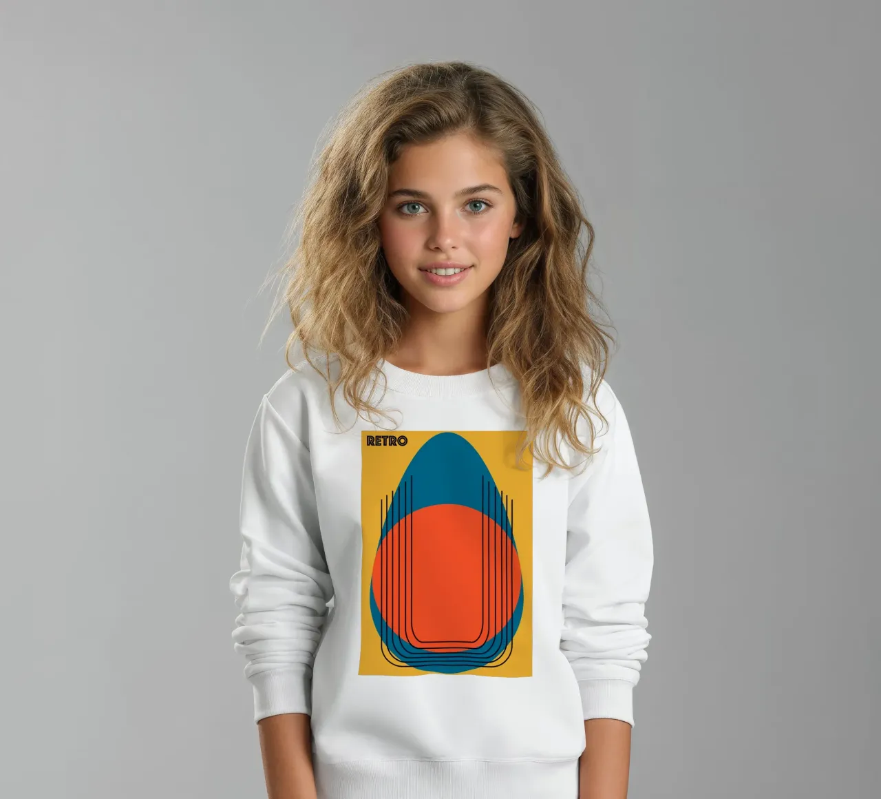 RETRO. felpa bambino da FRICKE DESIGN