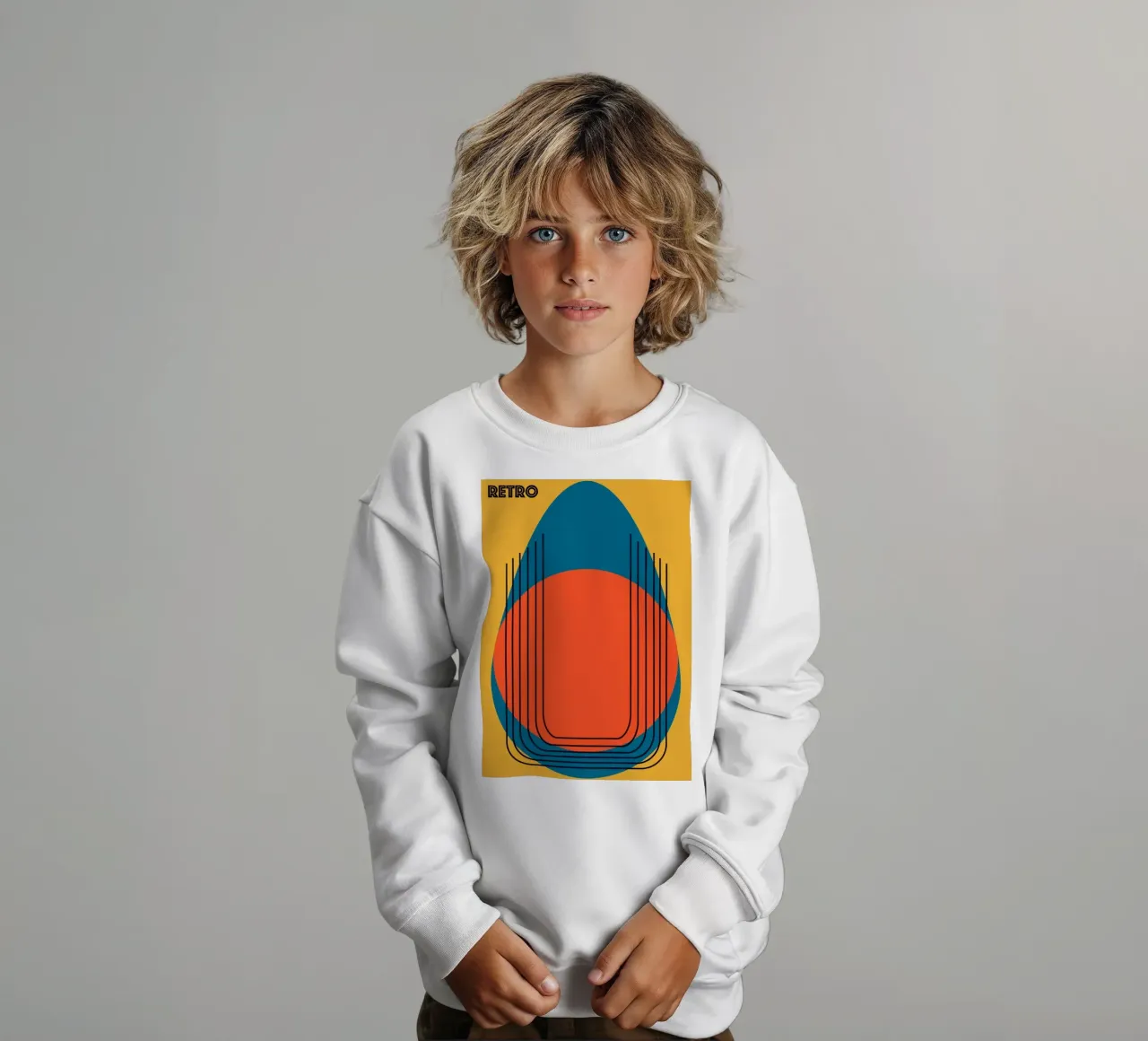 RETRO. felpa bambino da FRICKE DESIGN