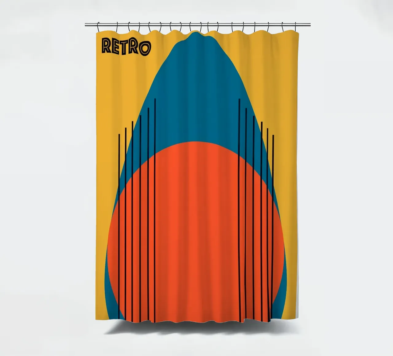 RETRO DESIGN tenda da doccia da FRICKE DESIGN
