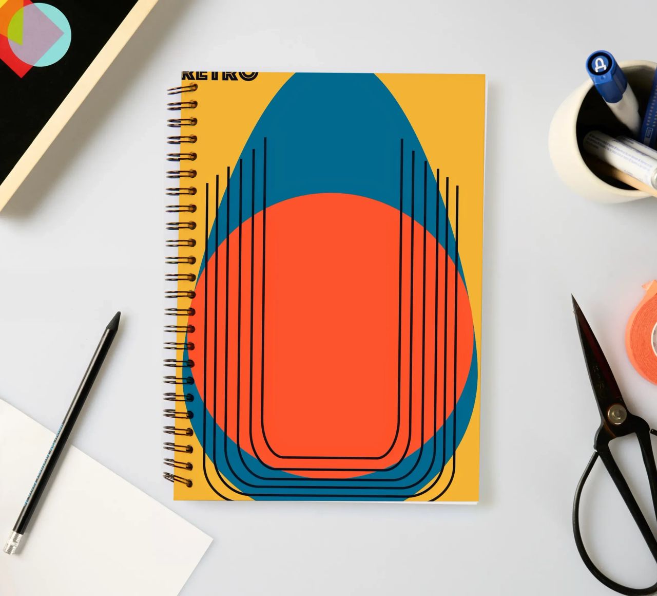 RETRO. cuaderno de espiral de FRICKE DESIGN