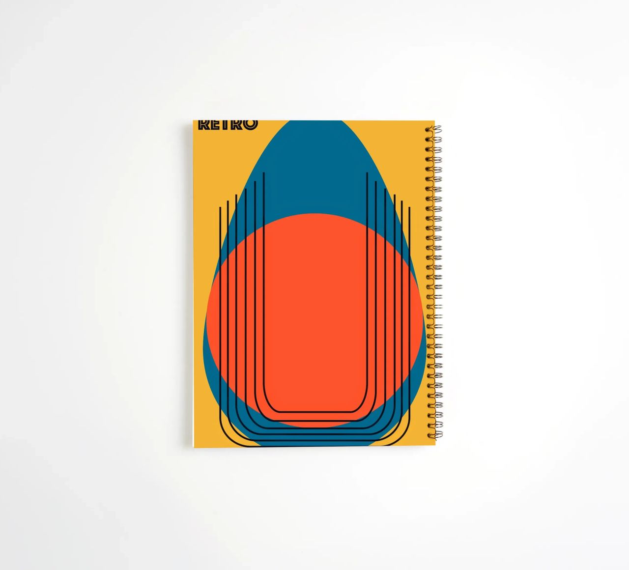 RETRO. cuaderno de espiral de FRICKE DESIGN