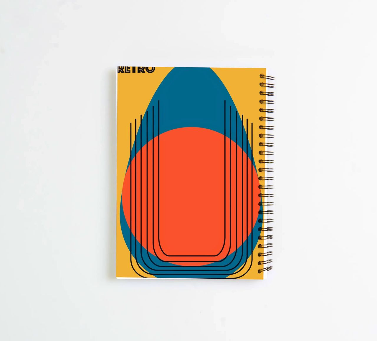 RETRO. cuaderno de espiral de FRICKE DESIGN