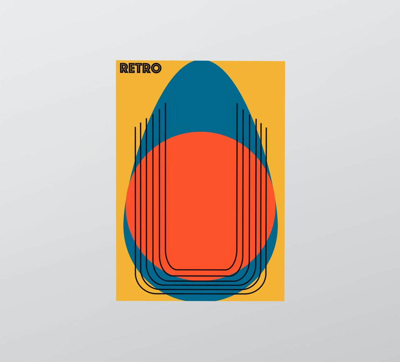 RETRO. pegatina de FRICKE DESIGN