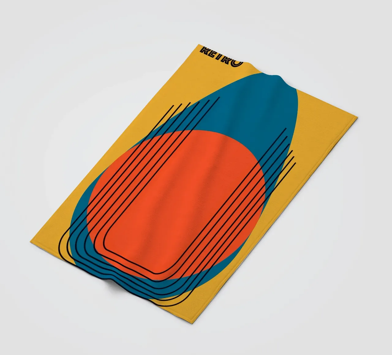 RETRO. coperta in pile da FRICKE DESIGN