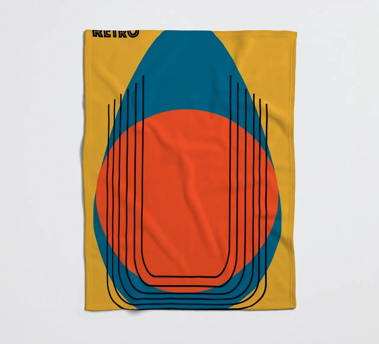 RETRO. coperta in pile da FRICKE DESIGN