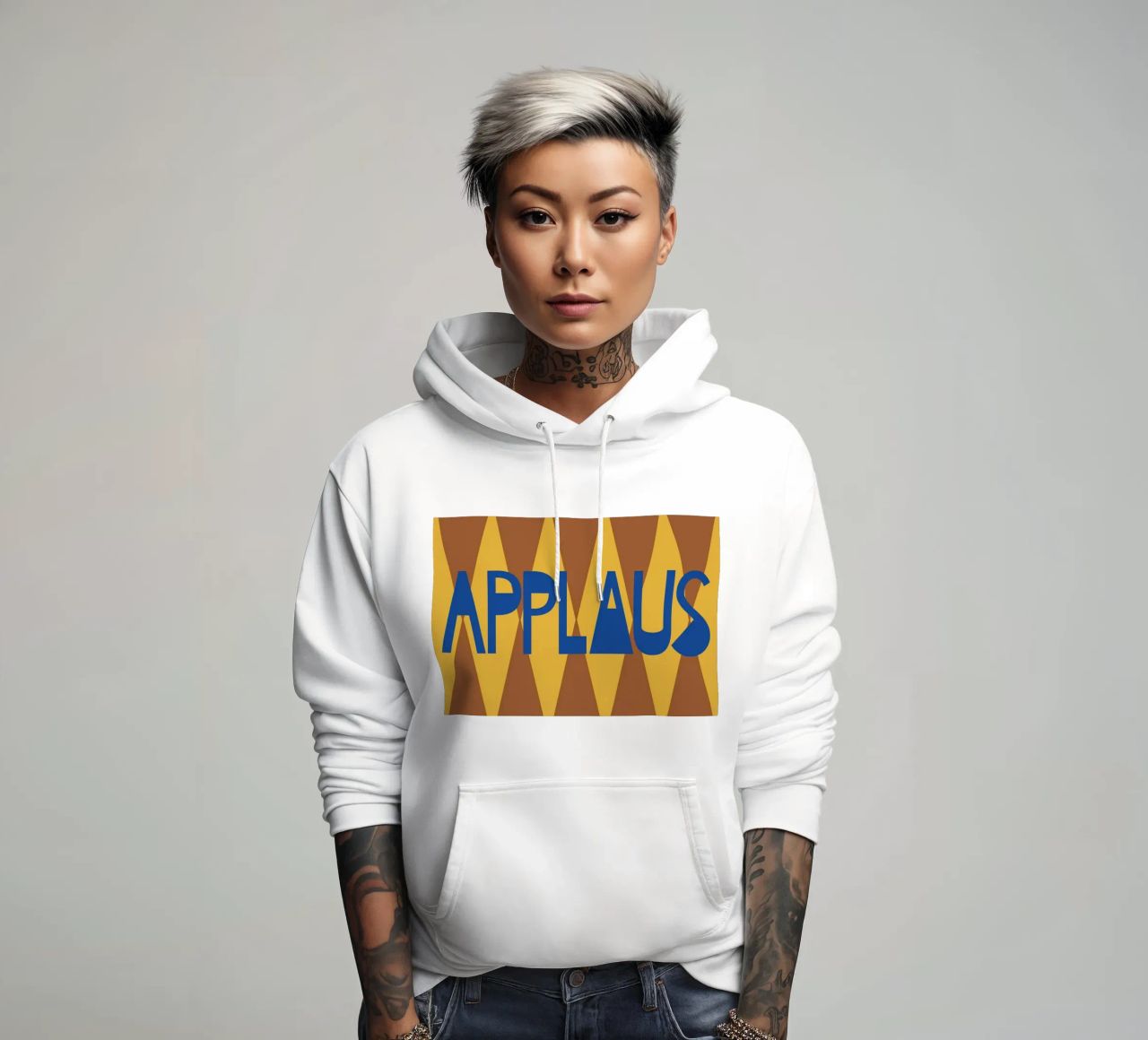 APPLAUS. felpa con cappuccio da FRICKE DESIGN