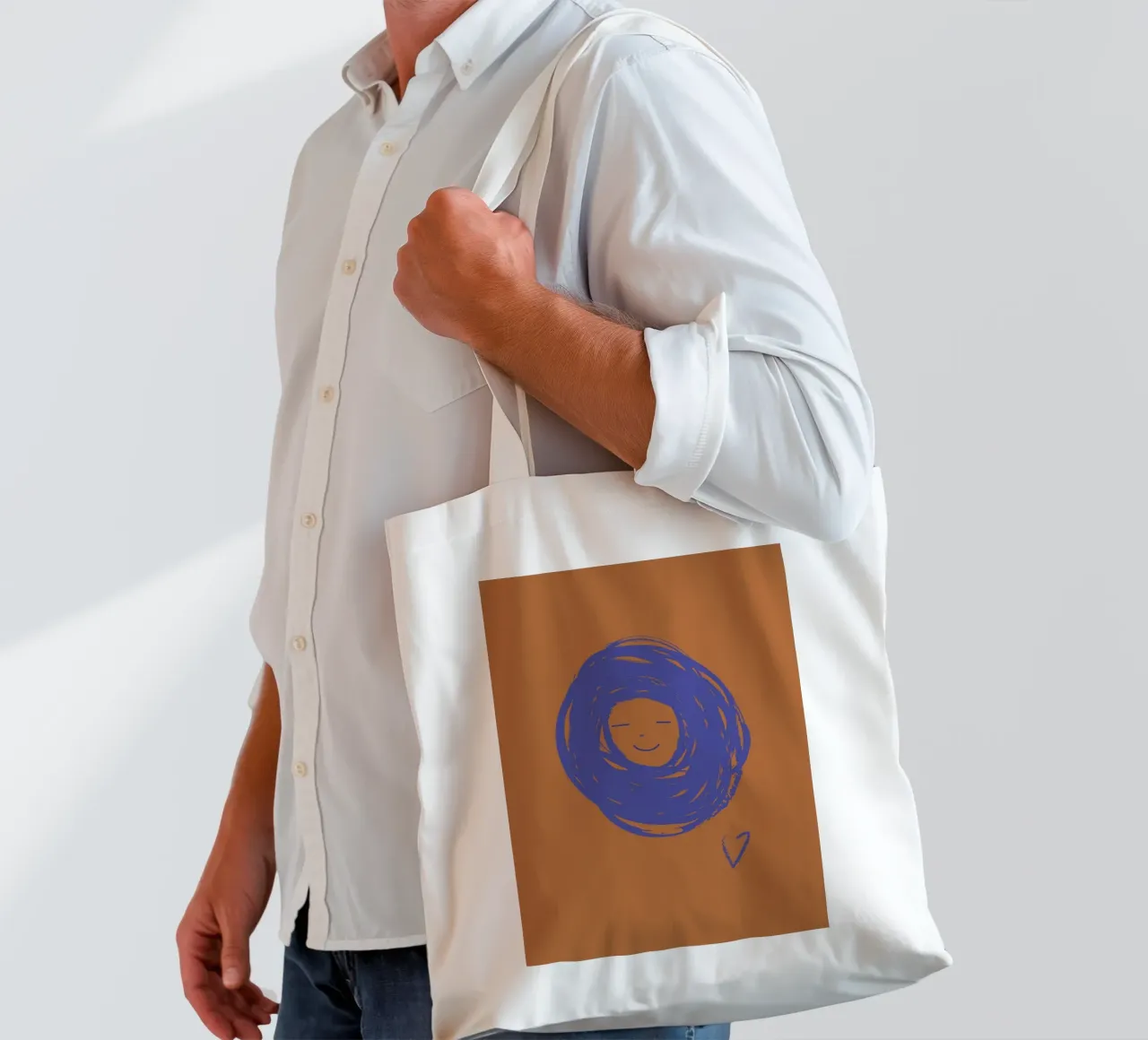 BE KIND. borsa in juta da FRICKE DESIGN