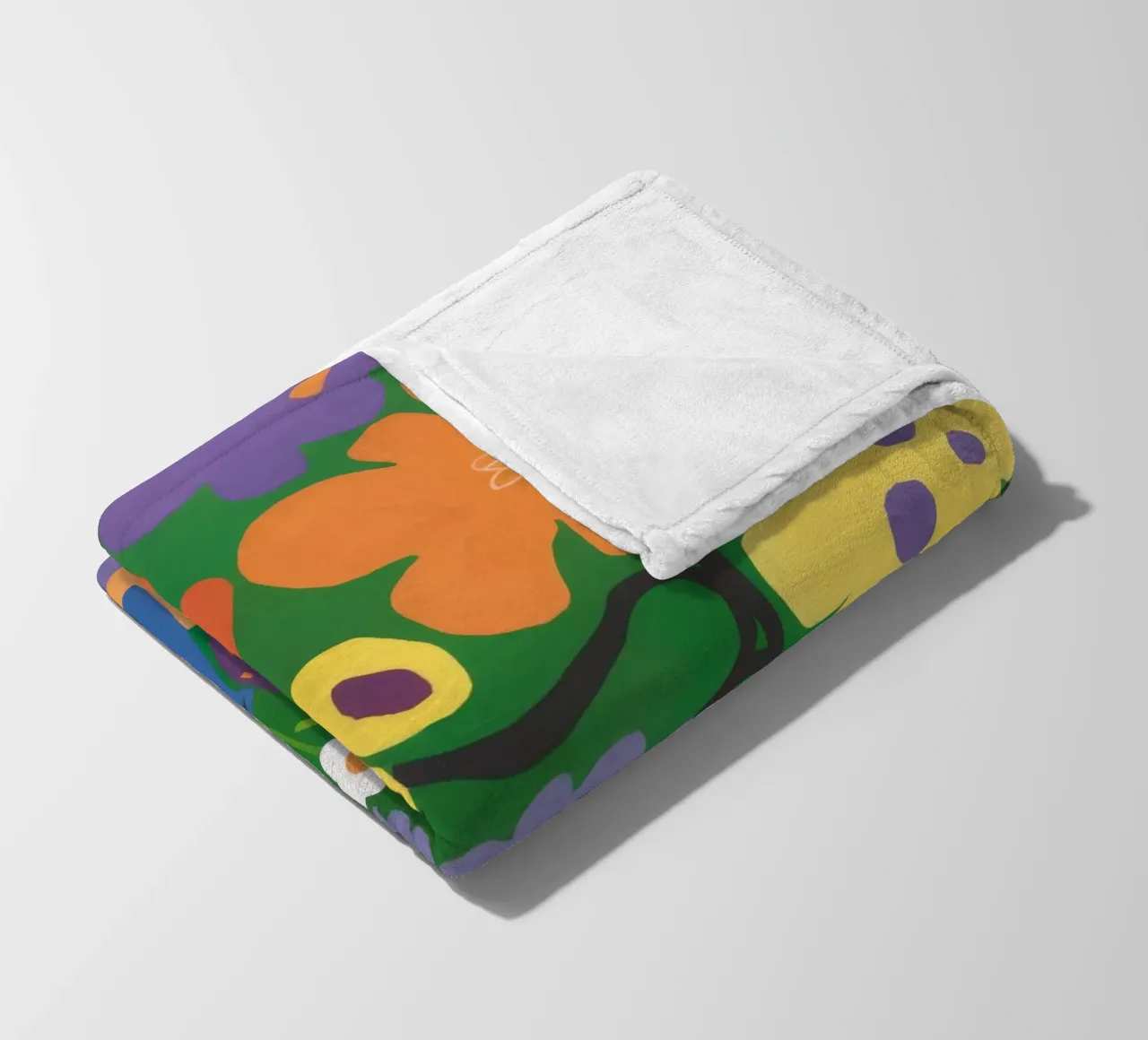 Bloementuin Rust fleecedeken van Petal Canvas