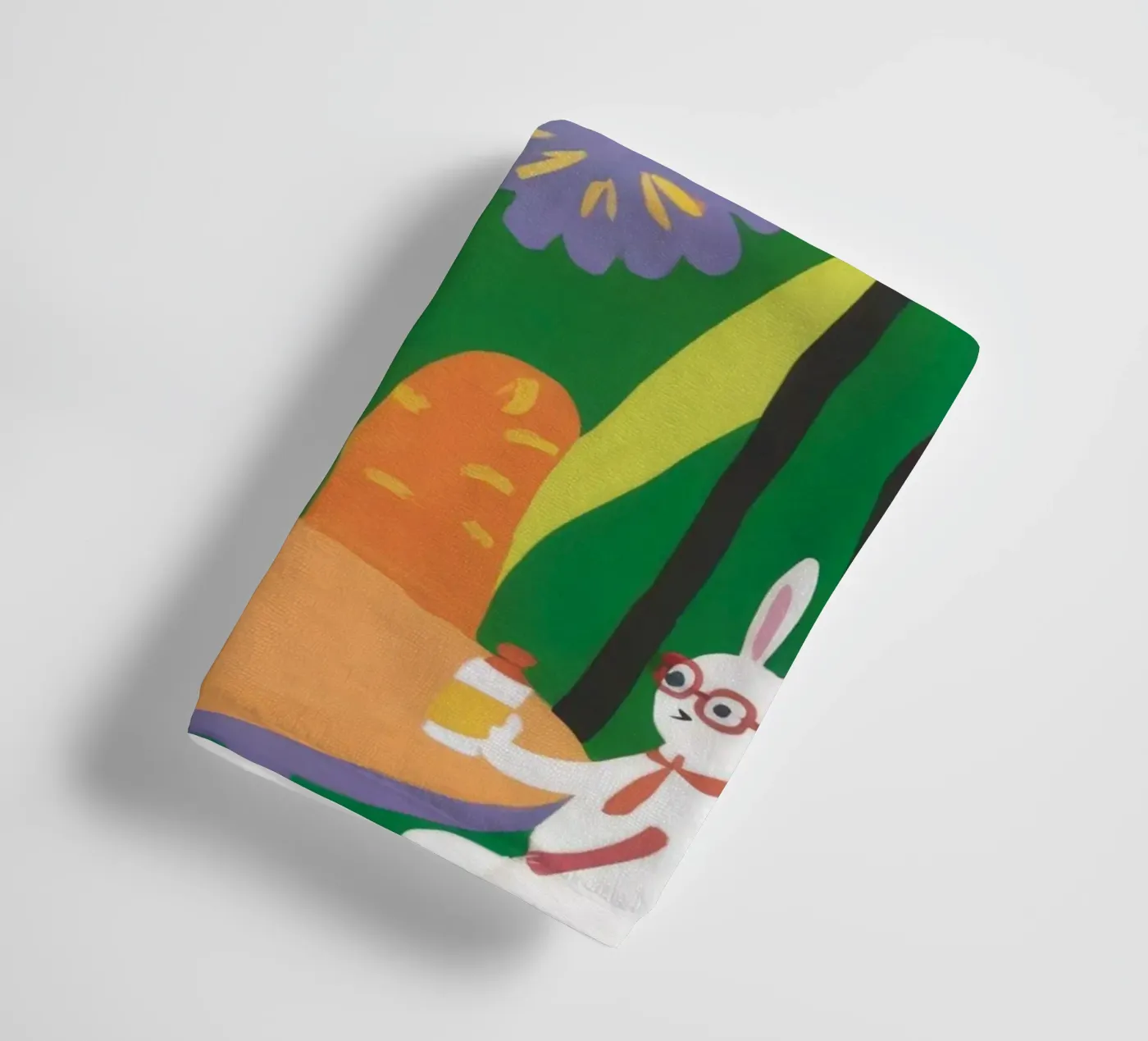 Floral Garden Tranquility badhanddoek van Petal Canvas