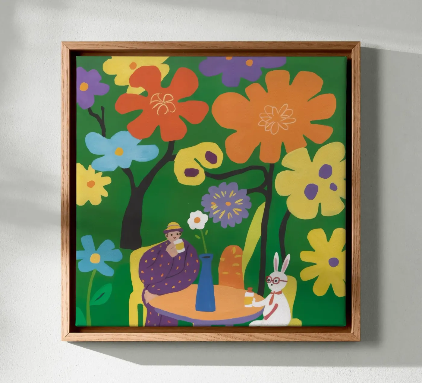 Jardin floral Tranquillité toile de Petal Canvas