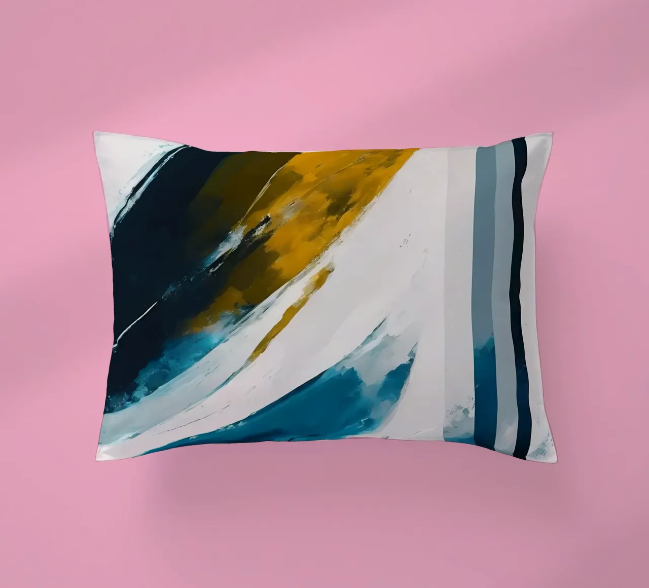 Abstrakt 25 decorative cushion by kosinsart.gallery