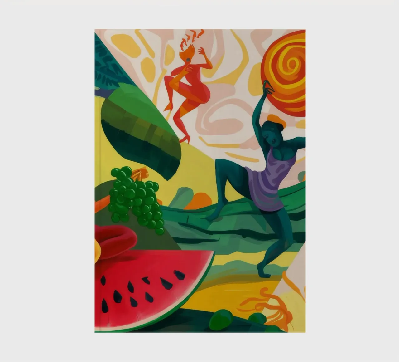 Dynamische dansfantasie notitieboek van Petal Canvas
