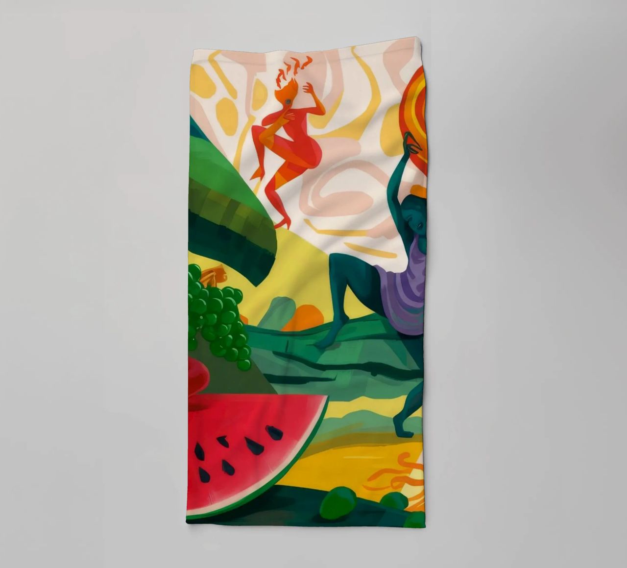 Dynamic Dance Fantasy towel by Petal Canvas