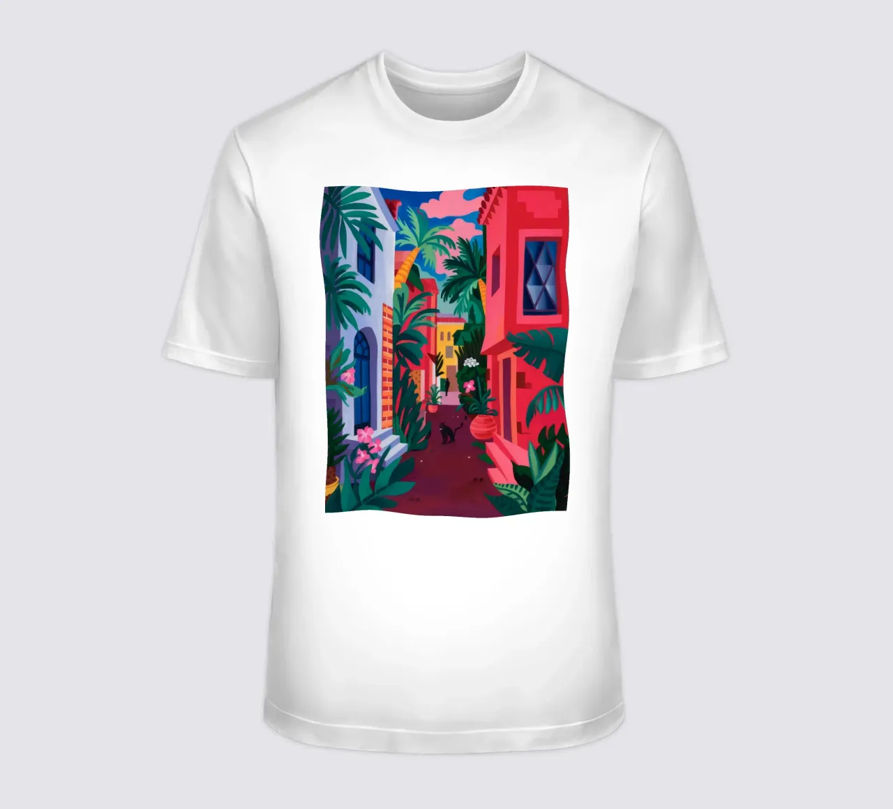 Enchanting Alleyway Escape t-shirt by Petal Canvas