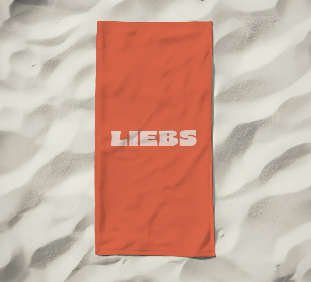 Liebs beach towel by we line studio - art