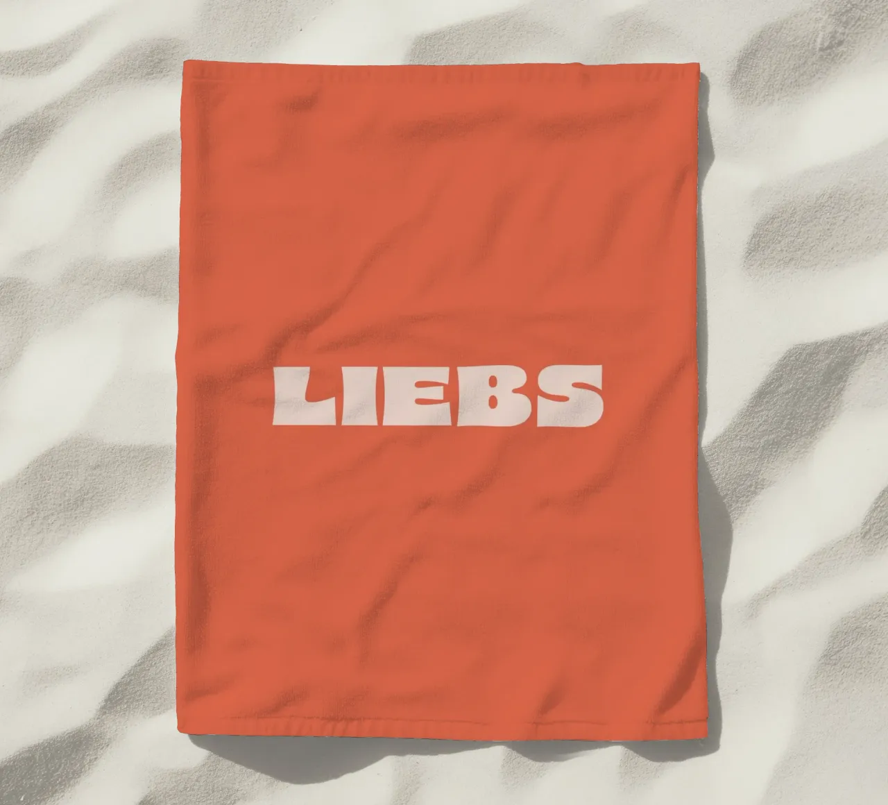 Liebs beach towel by we line studio - art