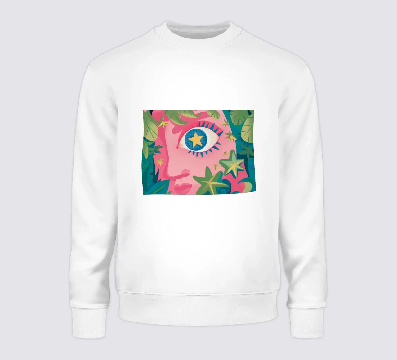 Sueño del ojo cósmico sudadera de Petal Canvas