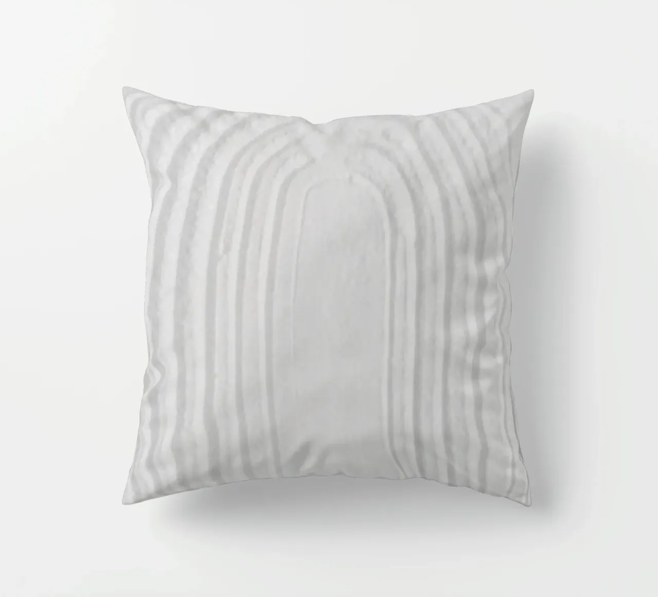 White Textures 2 Minimal Rainbow cuscino da Studio Nahili