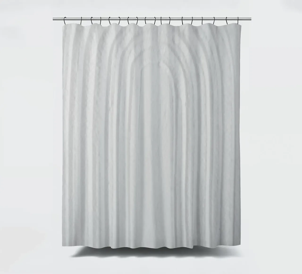 White Textures 2 Minimal Rainbow tenda da doccia da Studio Nahili