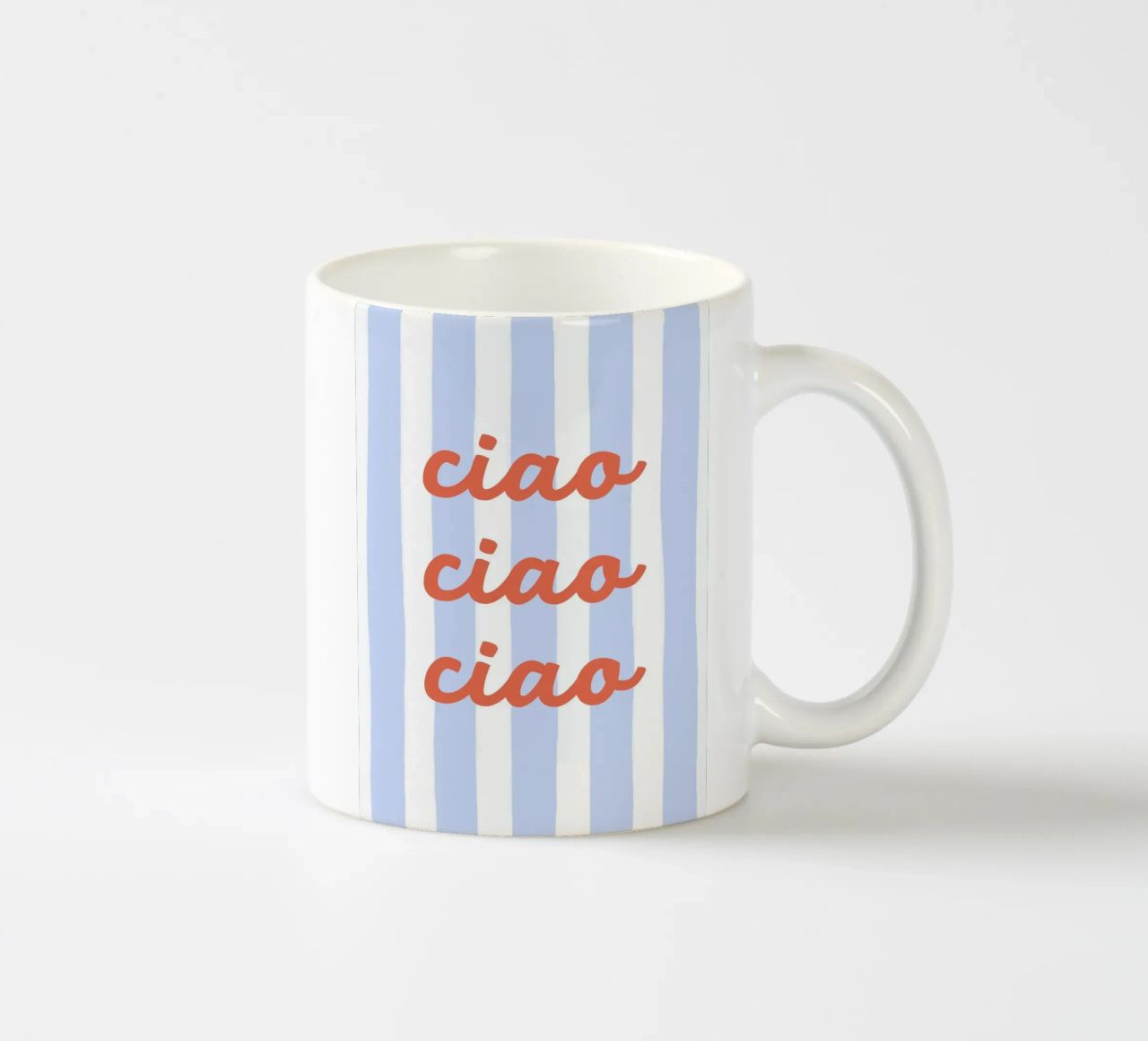 Ciao tazza in ceramica da pv art