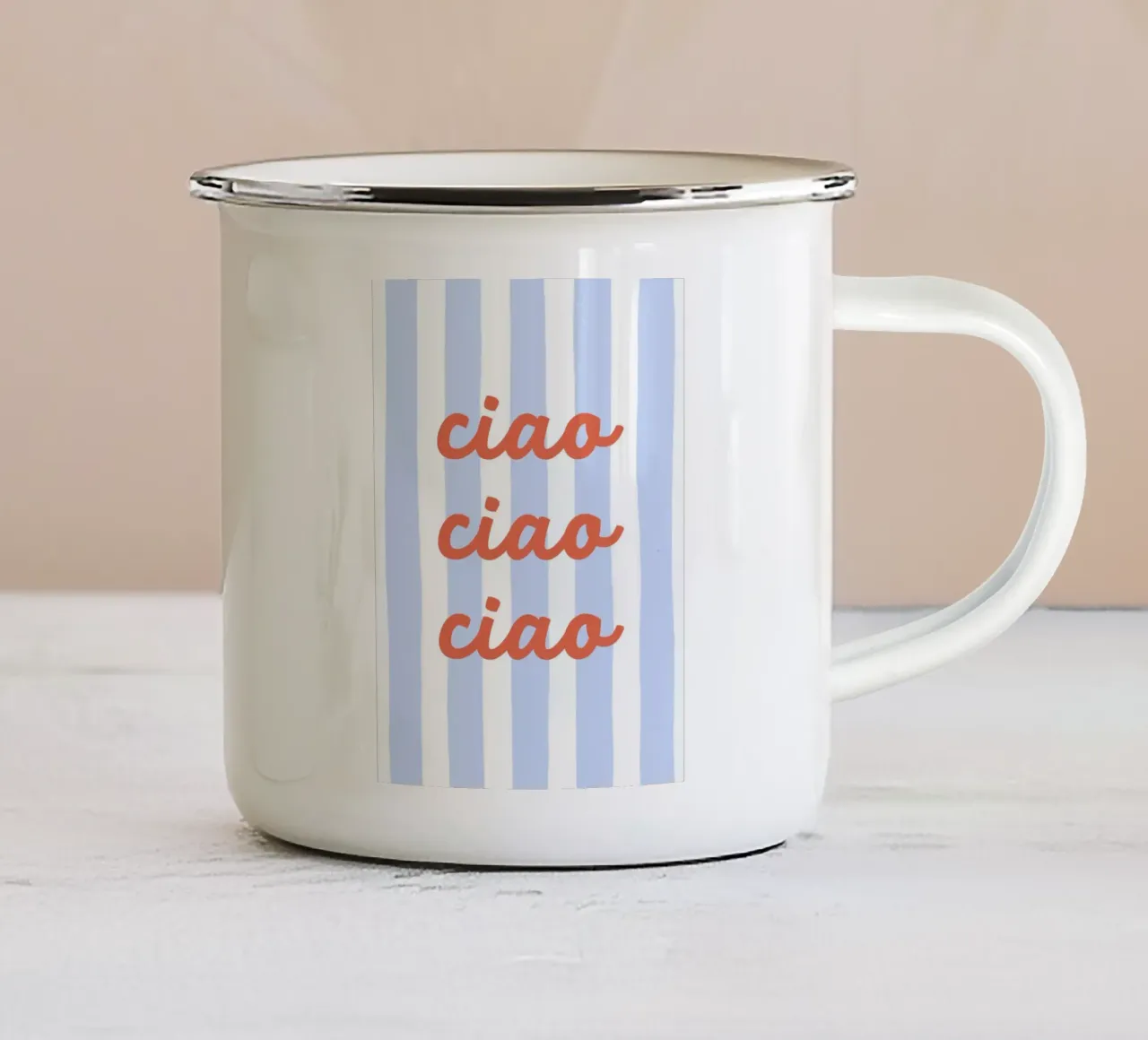 Ciao taza de esmalte de we line studio - art