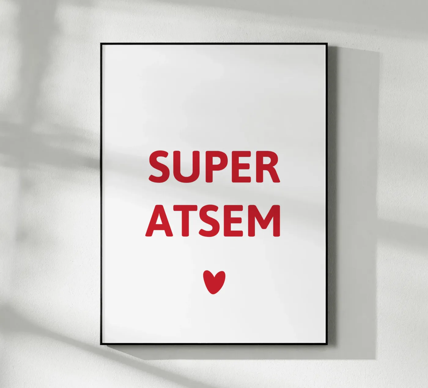 SUPER ATSEM Acryl-Glas von Maisoncadeau