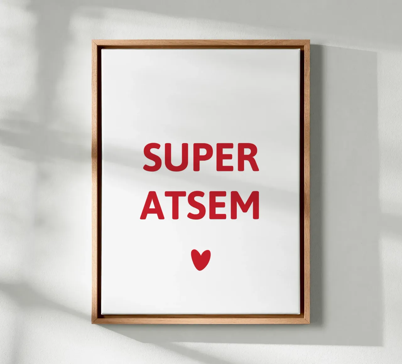 SUPER ATSEM tela con Cornice a cassetta da Maisoncadeau