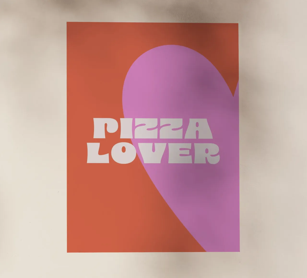 Pizza Lover pellicola backlit da we line studio - art