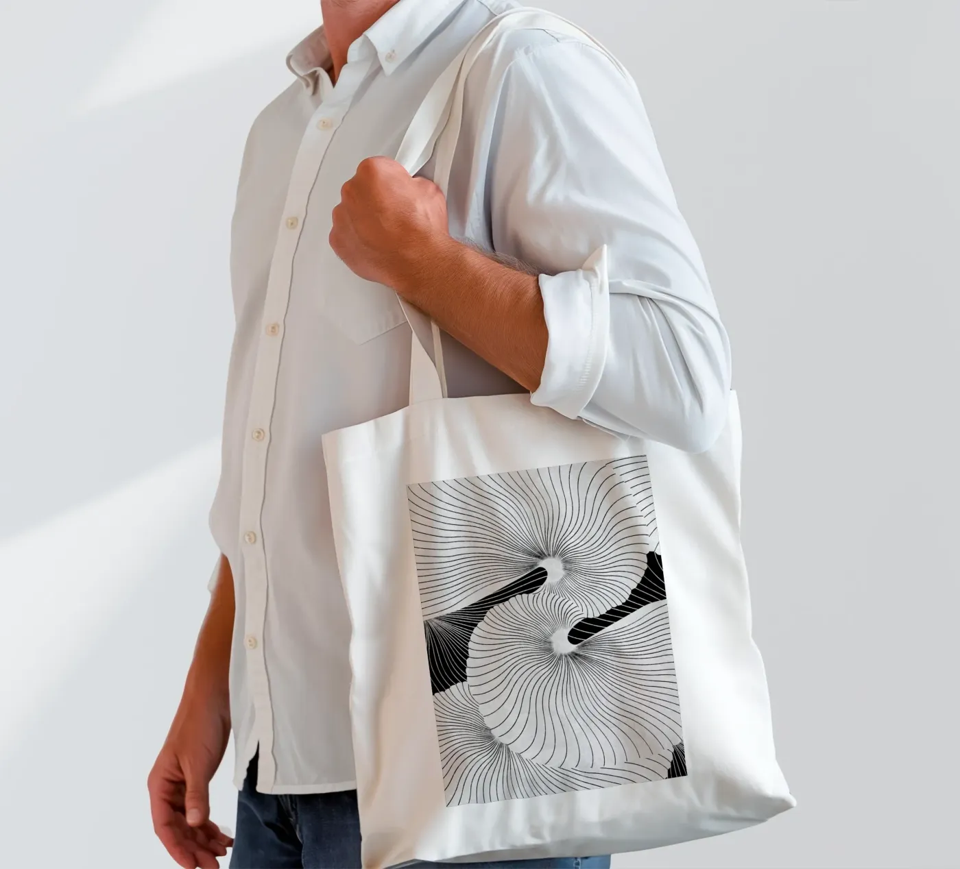 Shell borsa in juta da STUDIO LEEMO
