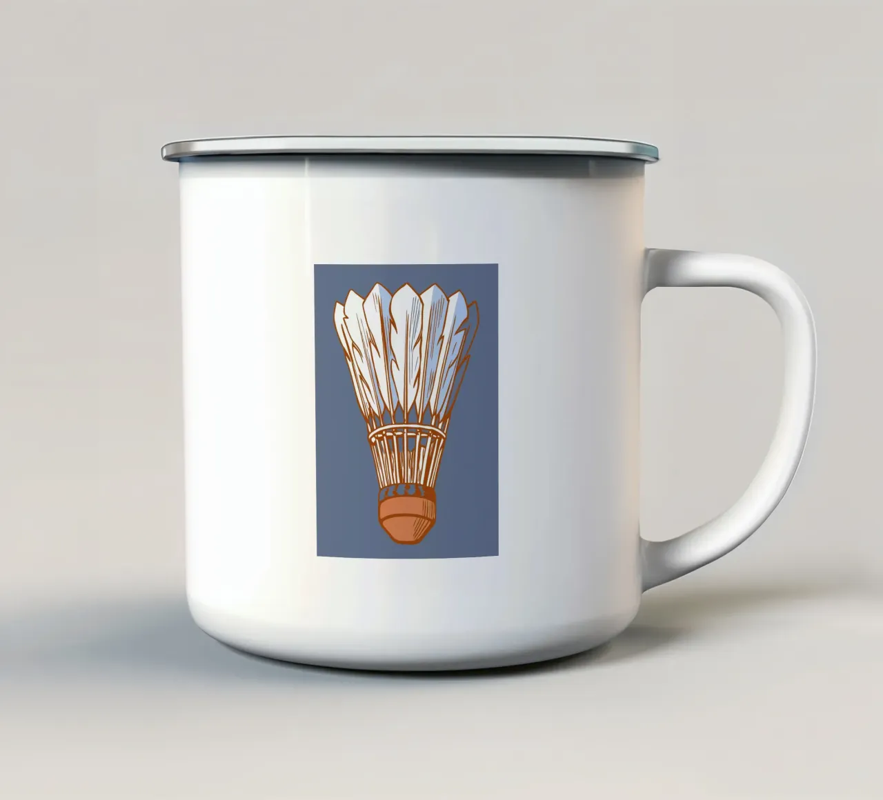 Badminton tazza in smalto da SPORTS ONLY