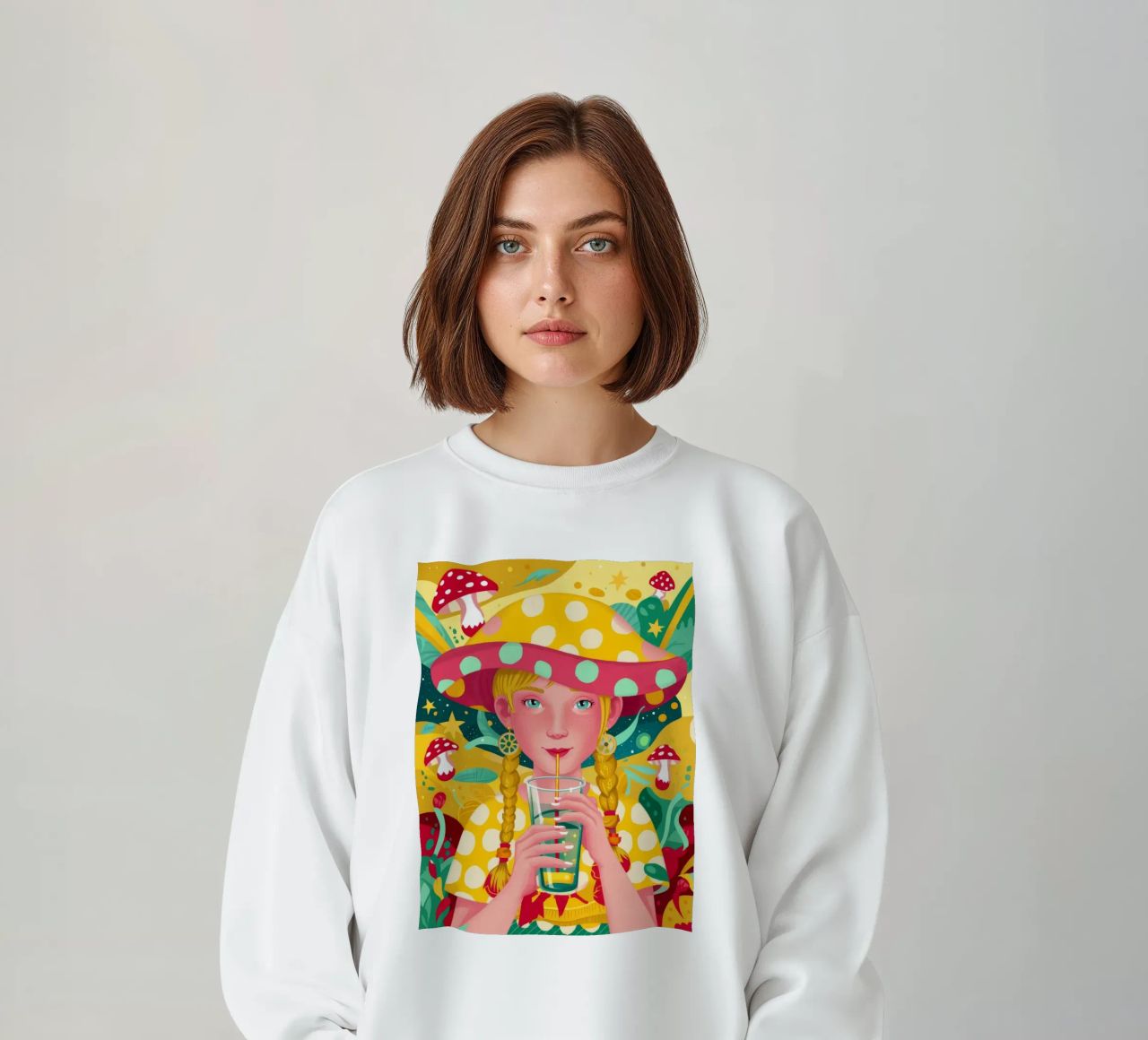 Sombrero de seta Wonder sudadera de Petal Canvas