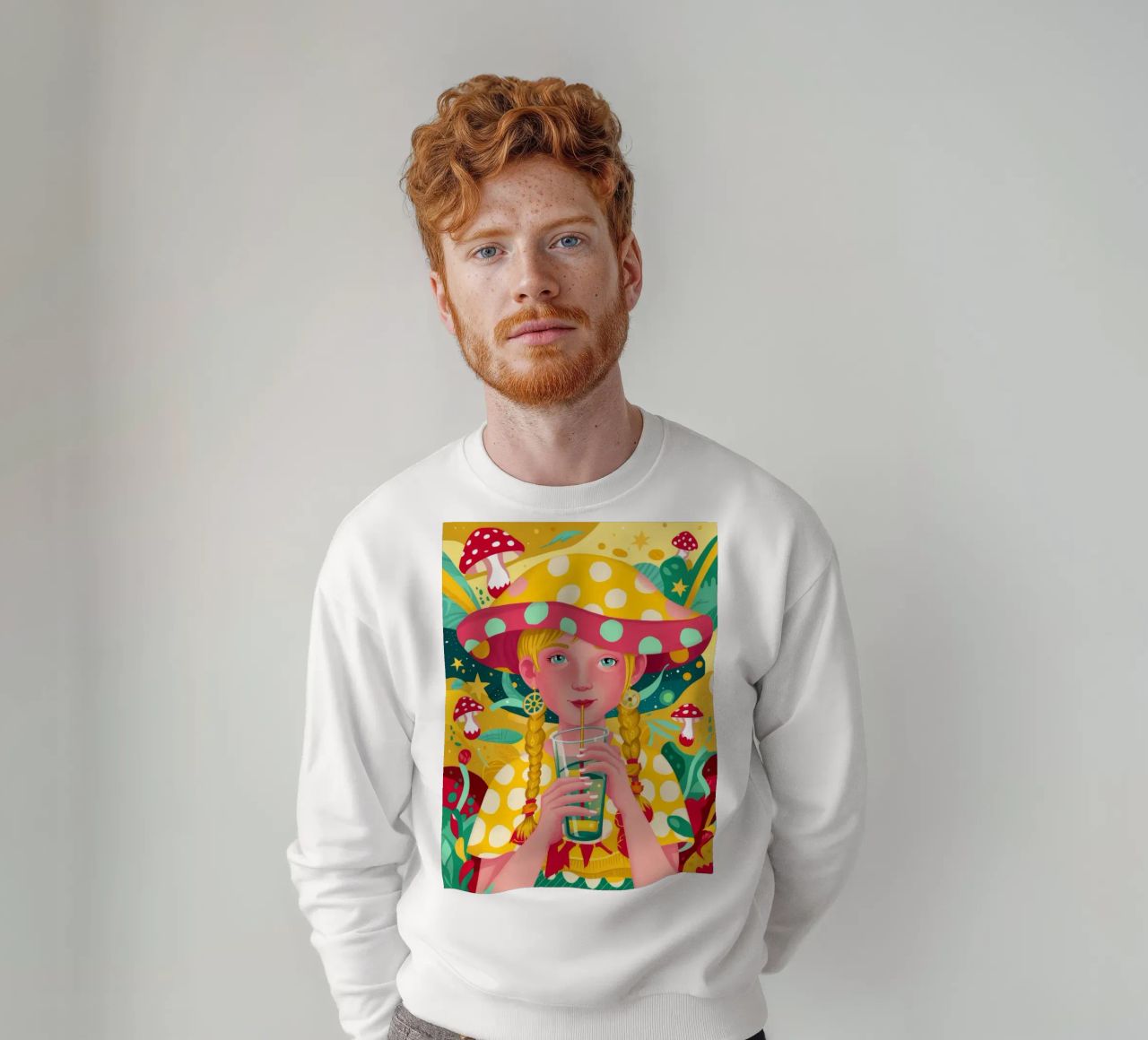 Sombrero de seta Wonder sudadera de Petal Canvas