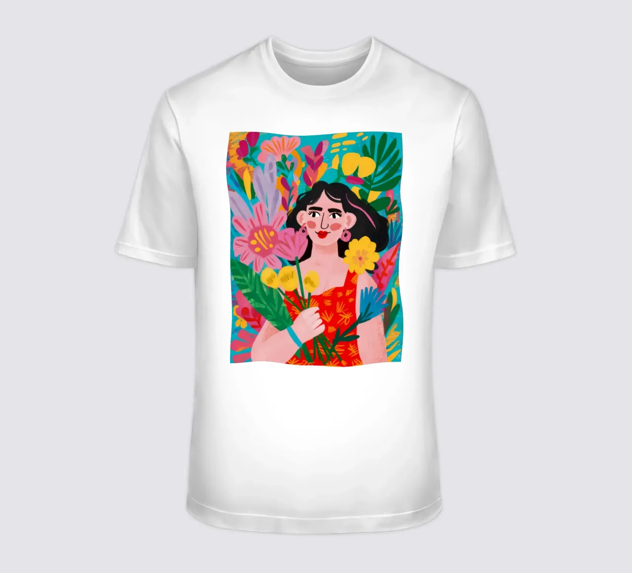 Blumige Umarmung T-Shirt von Petal Canvas